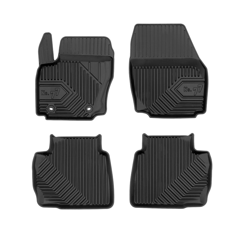 Tapis de Sol de Voiture pour Ford Mondeo IV 2007-2014 TPE Imperméable Noir 4Pcs