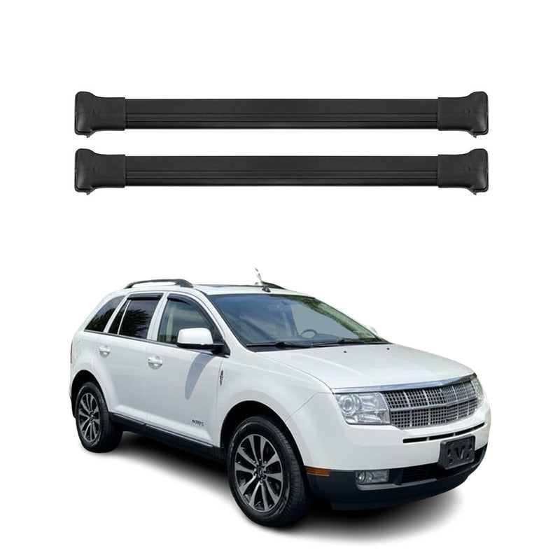 Barres de toit transversales pour Toyota Land Cruiser Prado 2002-2009 Alu Noir