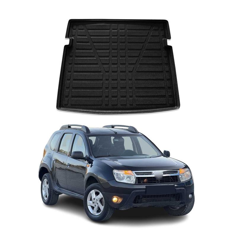 Tapis de Coffre pour Dacia Duster 4x4 2010-2018 en TPE Noir