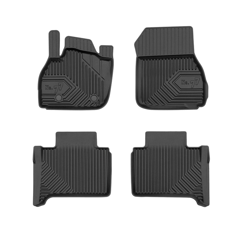 Tapis de Sol de Voiture pour Renault Zoe 2012-2024 FL TPE Imperméable Noir 4Pcs