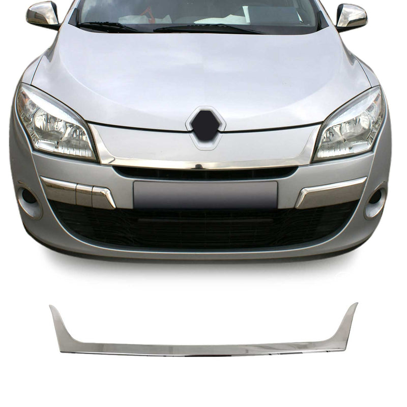 Moulure de Grille de Calandre pour Renault Megane III 2008-2012 Chromé