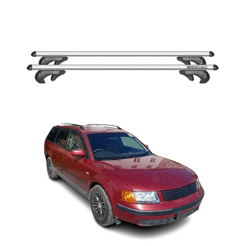 Barres de toit pour VW Passat B6 Variant 1996-2005 90kg Aluminium Gris 2x
