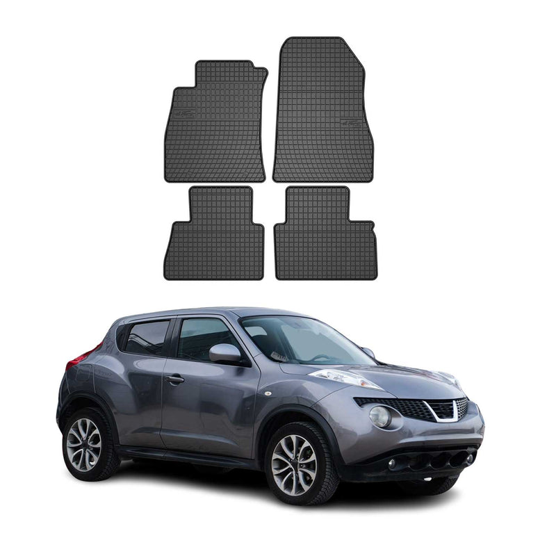 Tapis de Sol pour Nissan Juke 2010-2019 Caoutchouc Noir
