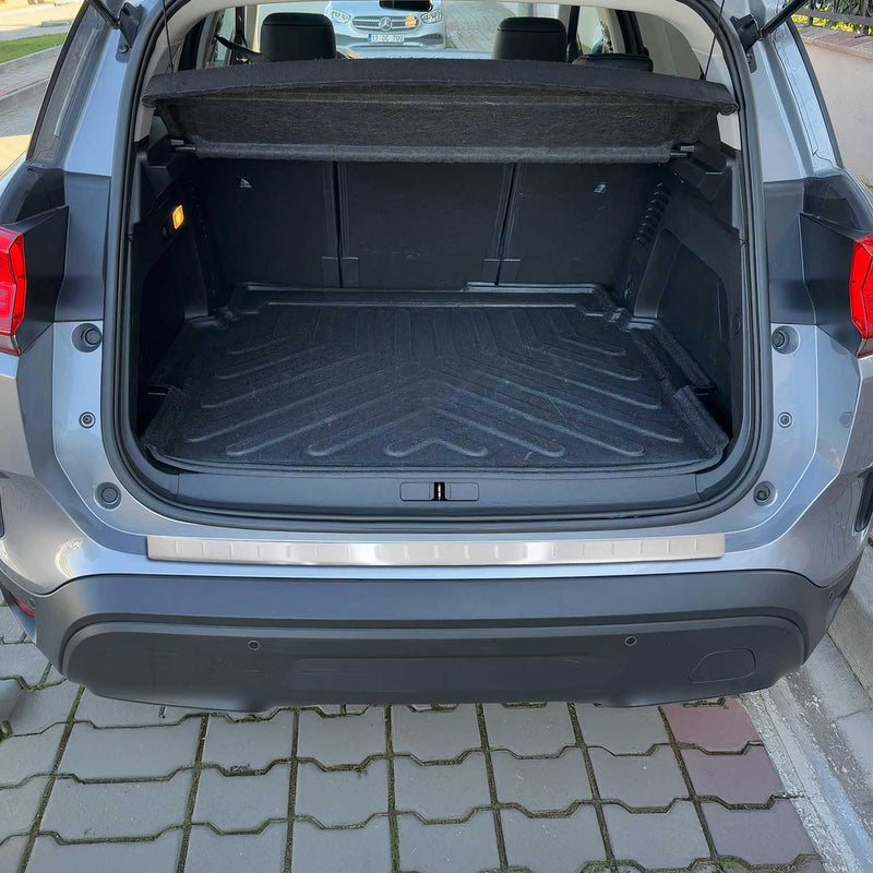 Protection Seuil De Pare-Chocs Arriére pour Citroën C5 Aircross 2018-2025 Brossé