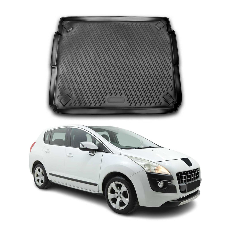 Tapis de Coffre pour Peugeot 3008 2010-2016 TPE Noir