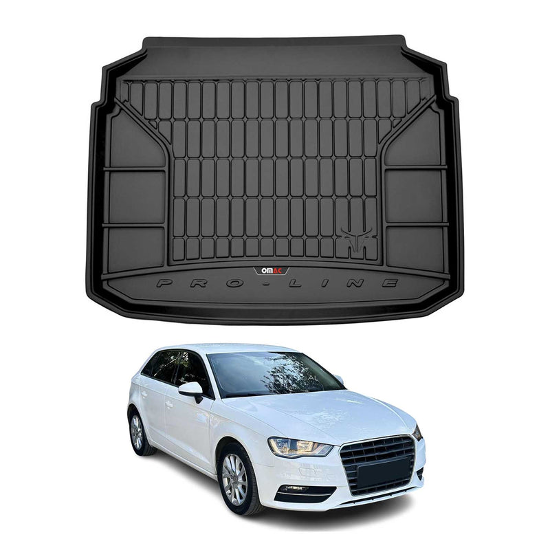 OMAC Tapis de coffre caoutchouc pour Audi A3 8V Sportback 12-20 roue de secours