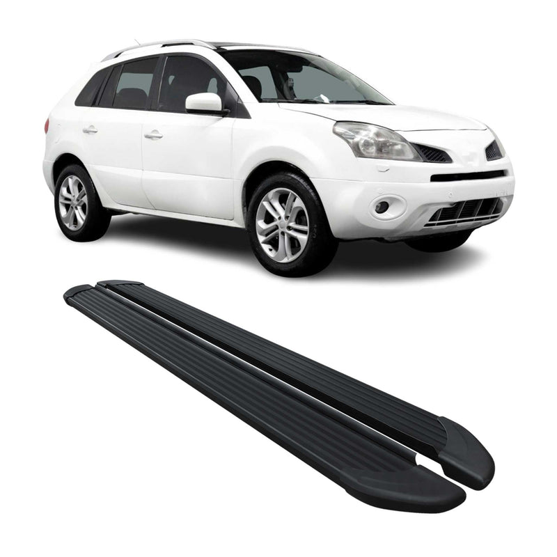 Marchepieds Latéraux pédale pour Renault Koleos 2007-2017 Noir Aluminium 2Pcs
