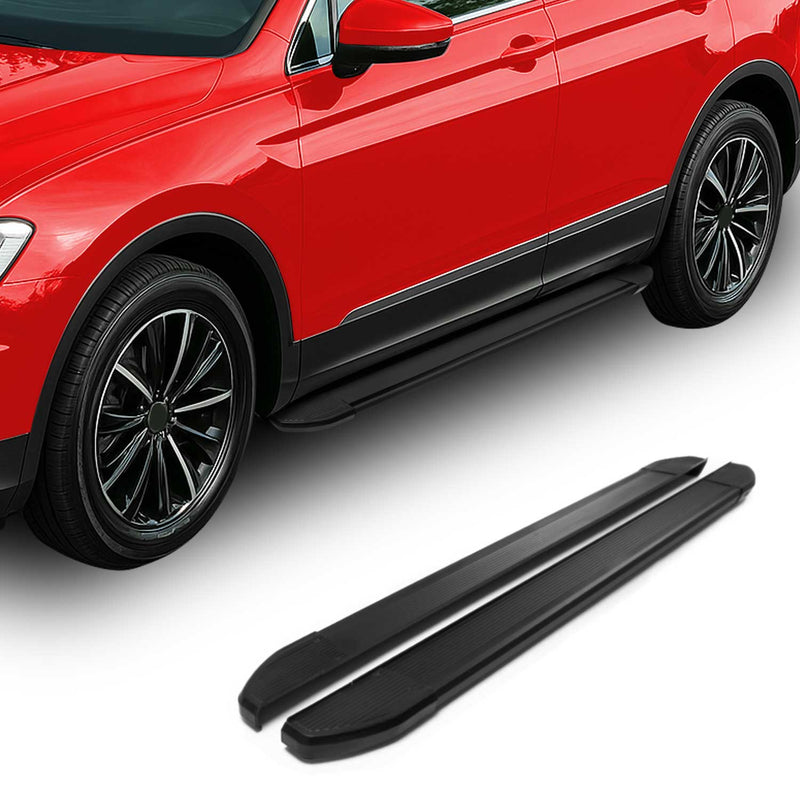 Marchepieds Latéraux pédale pour Ford Connect 2014-2024 L1 Court Alu Noir 2Pcs