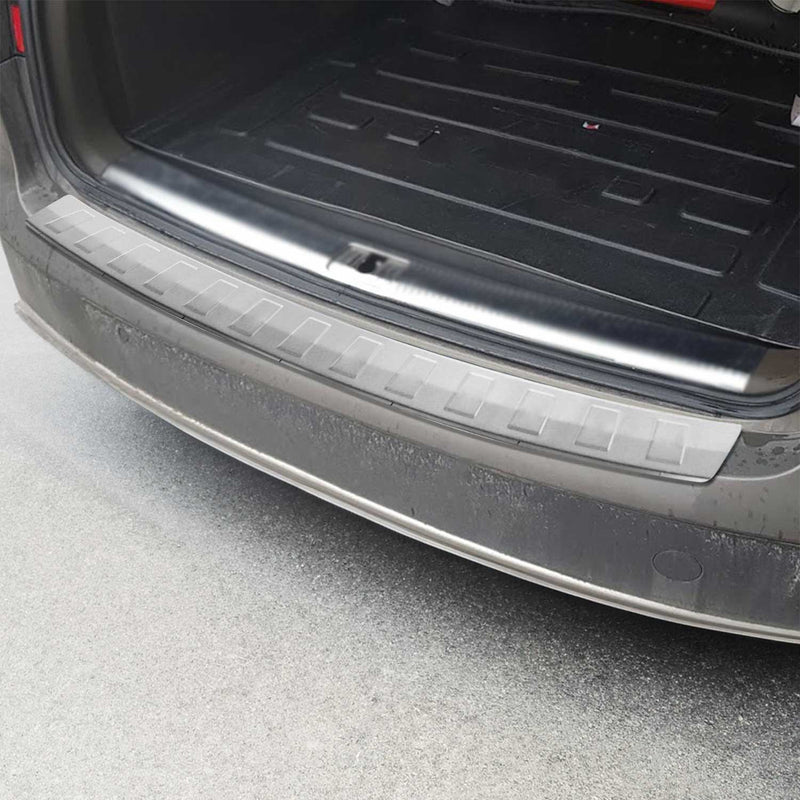 Protection seuil de pare-chocs arriére pour Audi A4 B8 Break 2007-15 inox Brossé