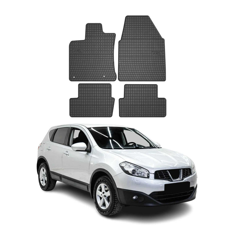 OMAC Tapis de sol pour Nissan Qashqai J10 2006-2014 Noir en caoutchouc