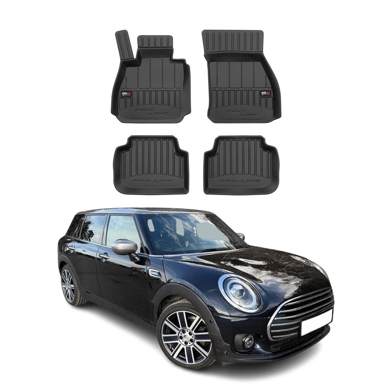 OMAC Tapis de sol en caoutchouc pour Mini Clubman F54 2015-2024 Noir Premium