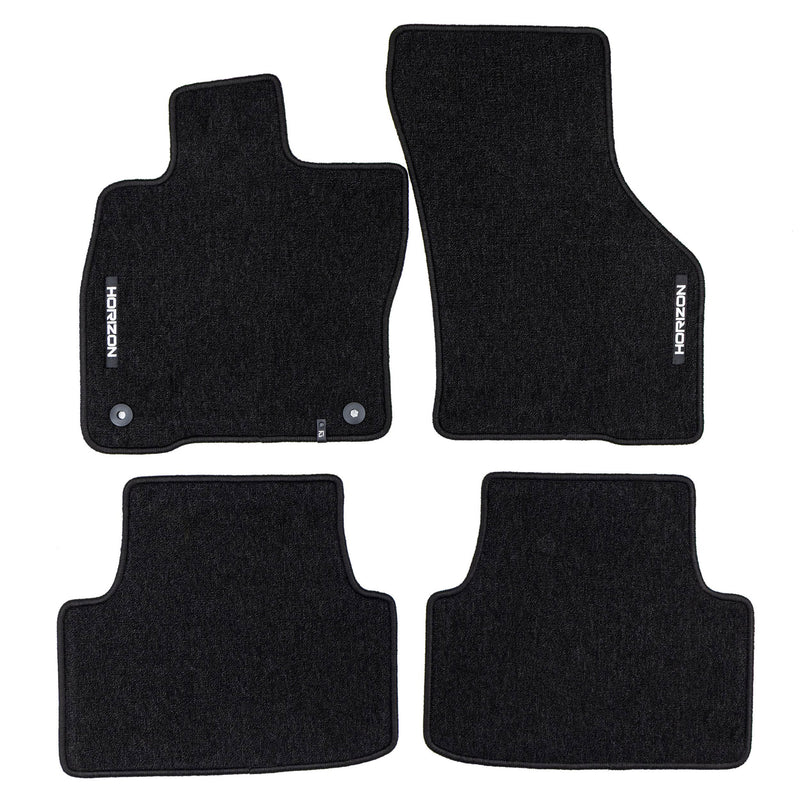 Tapis de Sol de Voiture pour Cupra Formentor 2020-2025 Velours Durable Noir 4Pcs
