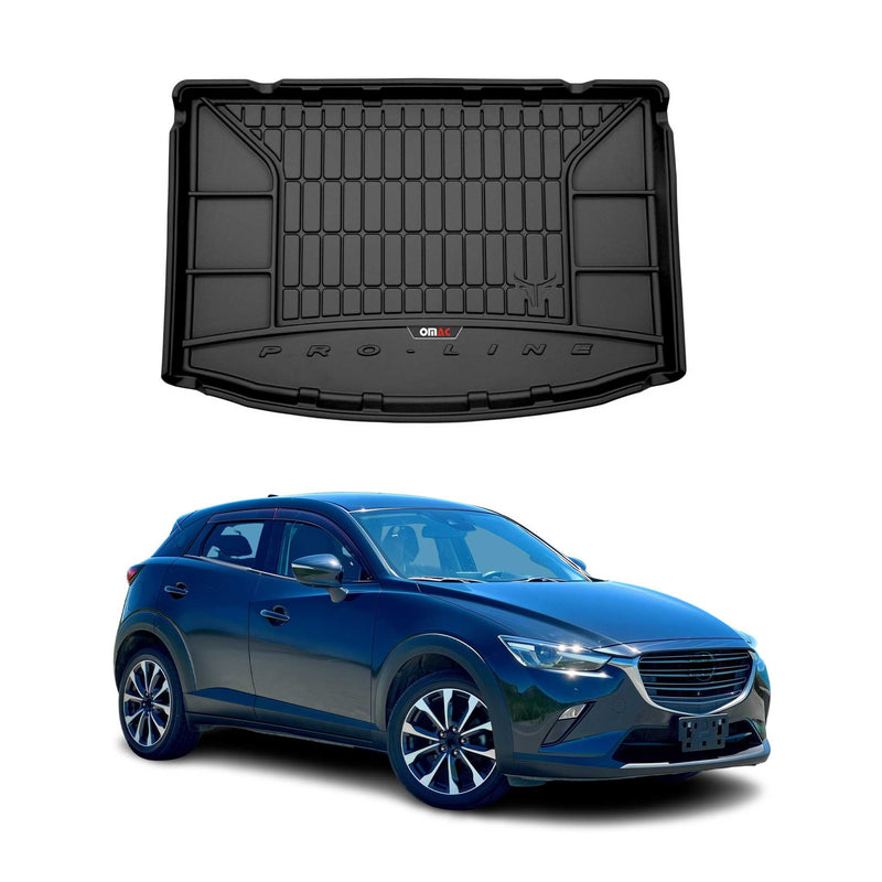 Tapis de Coffre pour Mazda CX-3 2015-2022 TPE Noir