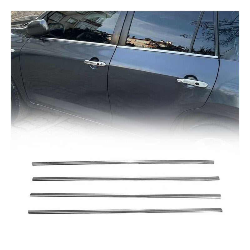 Garniture de Fenêtre pour Toyota RAV4 2006-2012 Acier Inox 4Pcs