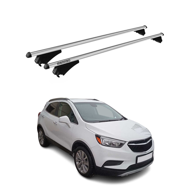 Barres de toit transversales pour Buick Encore 2012-2016 inox Alu Gris 2x