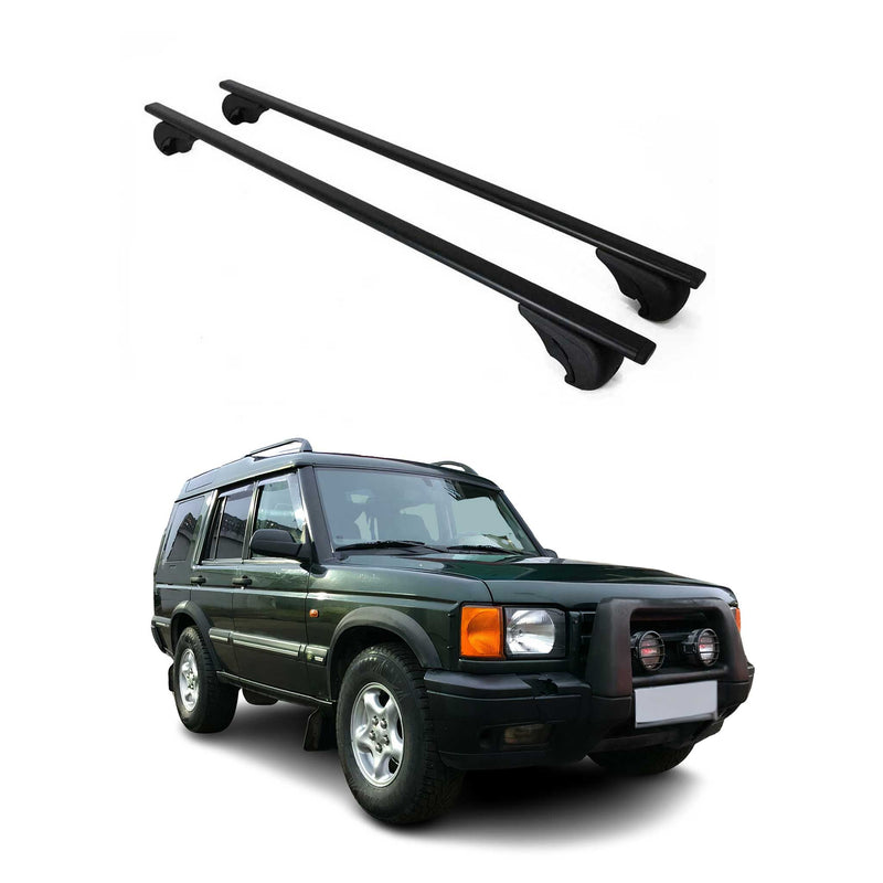 Barres de toit Transversales pour Land Rover Discovery 1998-2004 Fer Noir