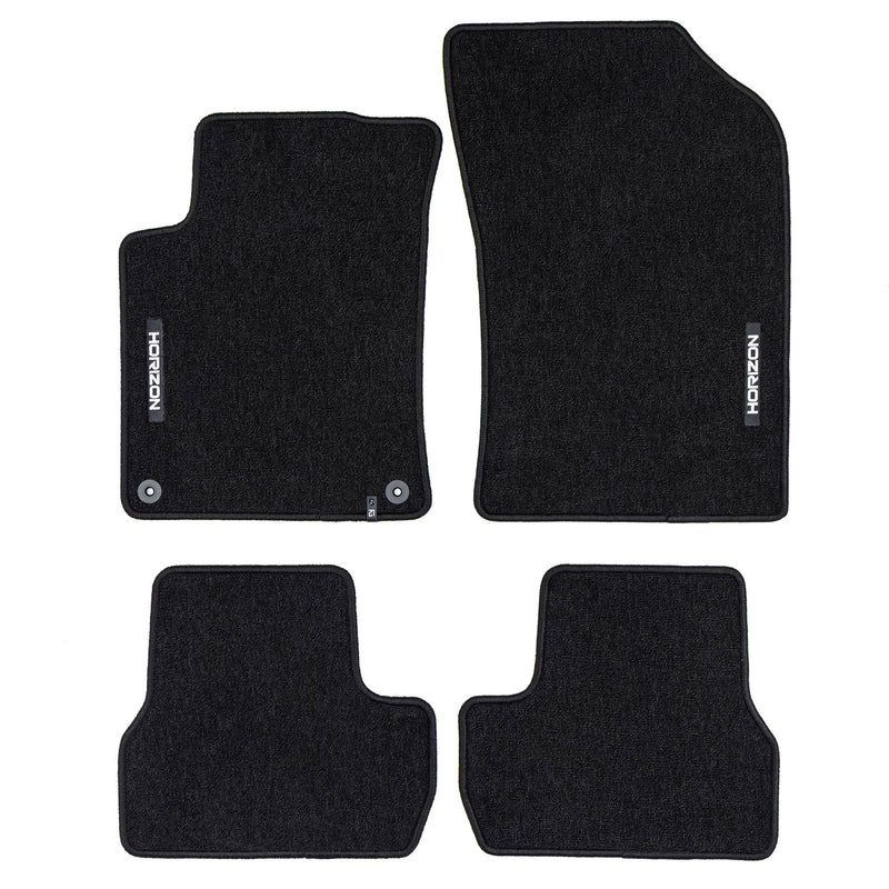 Tapis de Sol de Voiture pour Citroen DS3 2014-2016 FL Velours Imperméable 4Pcs
