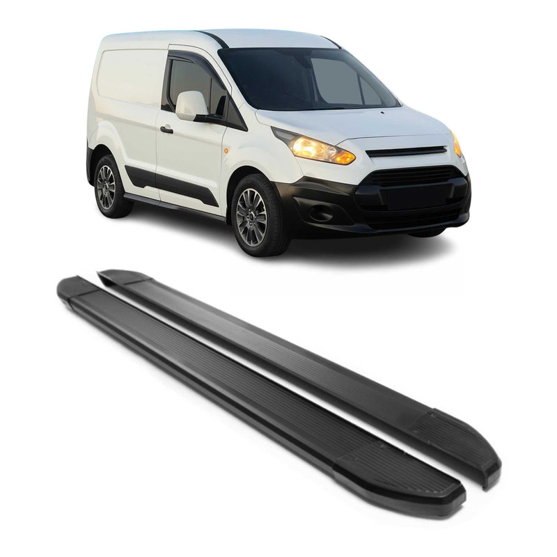 Marchepieds Latéraux pédale pour Ford Connect 2014-2024 L1 Court Alu Noir 2Pcs
