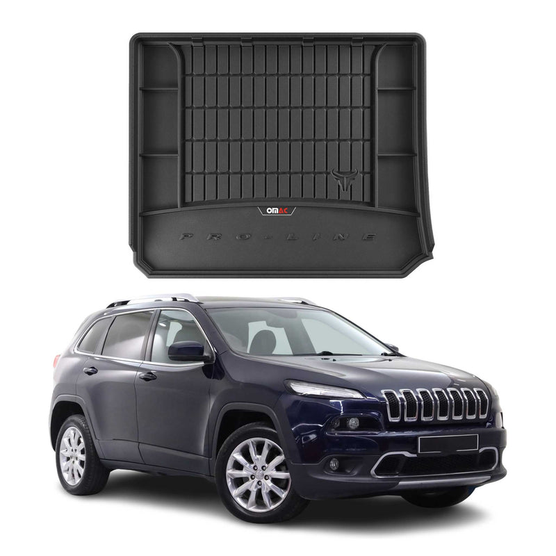 Tapis de Coffre pour Jeep Cherokee 2014-2022 TPE Noir