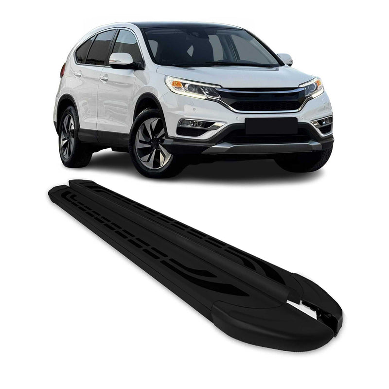 Marchepieds Latéraux pédale pour Honda CR-V 2012-2015 Aluminium Noir 2Pcs