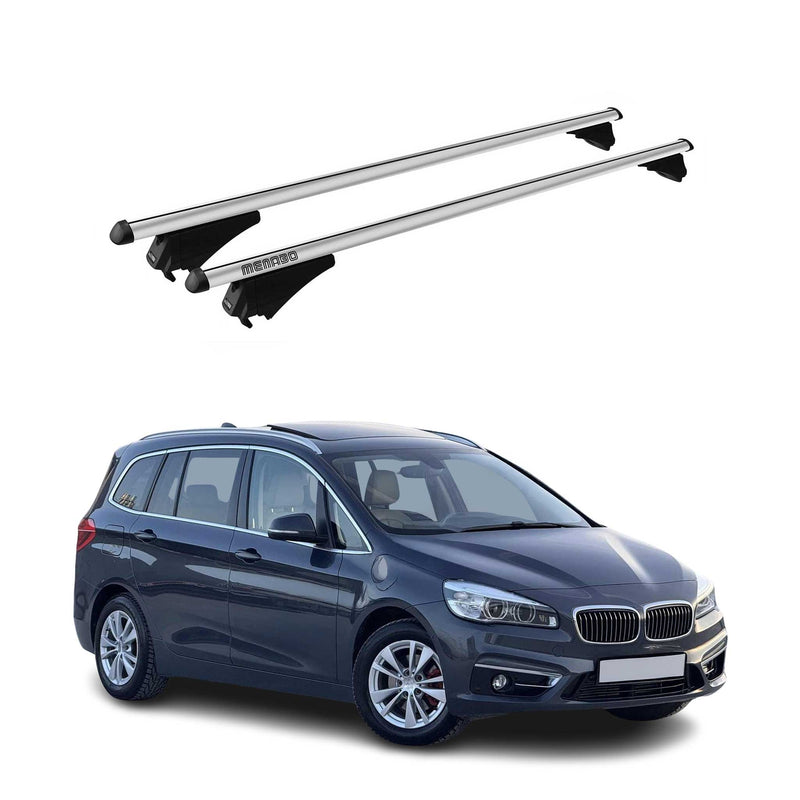 Tiger Barres de toit transversales pour BMW Serie 2 F46 Tourer 2015-2018 Gris