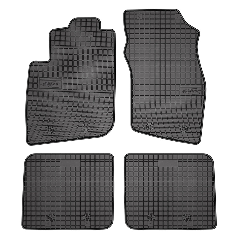 OMAC Tapis de Sol pour Volvo S40 1995-2004 Caoutchouc Noir