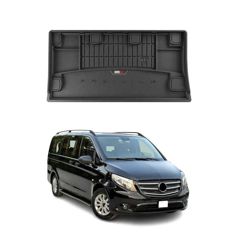 Tapis de Coffre pour Mercedes Vito W447 2014-2025 TPE Noir
