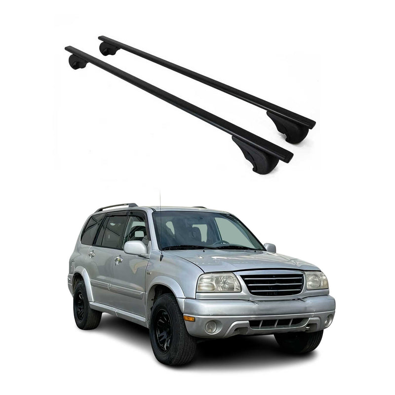 Barres de toit Transversales pour Suzuki Grand Vitara 1998-2005 Fer Noir