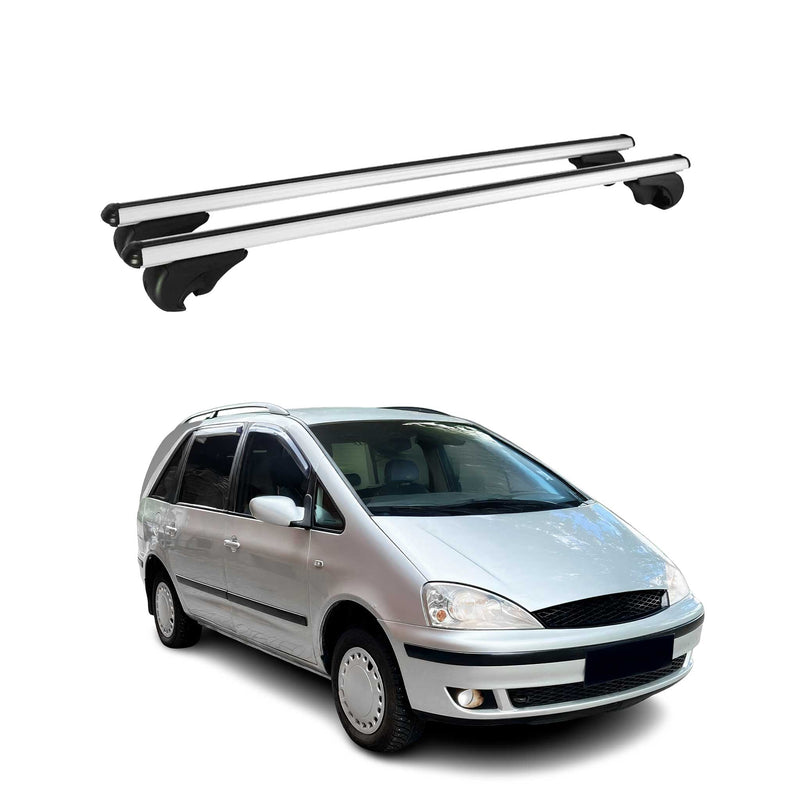 Barres de toit Transversales pour Ford Galaxy 1995-2006 Aluminium Argent