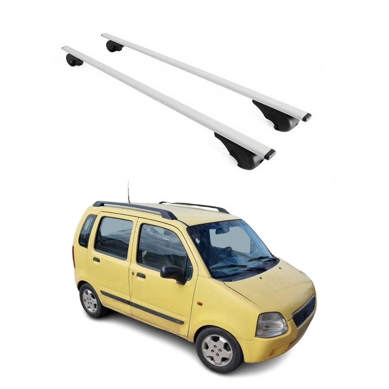 Barres de toit Transversales pour Suzuki R+ 1997-2004 Fer Argent