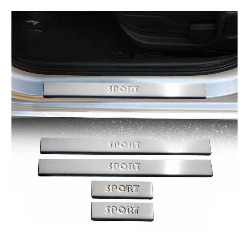 Seuils de porte pour Ford Focus 1998-2004 Sport en acier inox Chromé