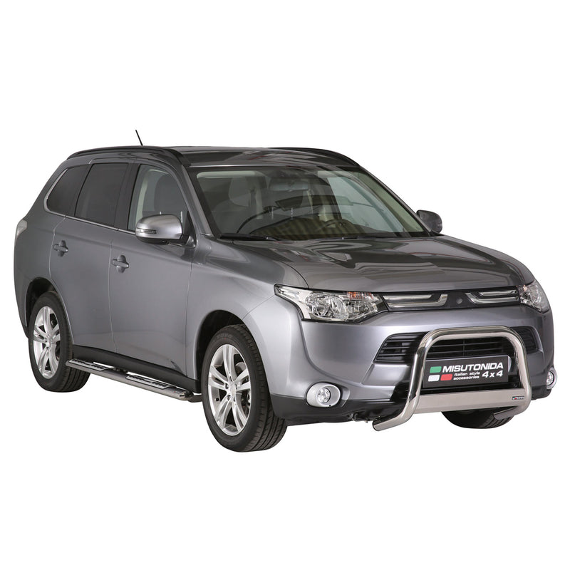 Marchepieds Latéraux pour Mitsubishi Outlander 2013-2025 Acier Inoxydable Argent