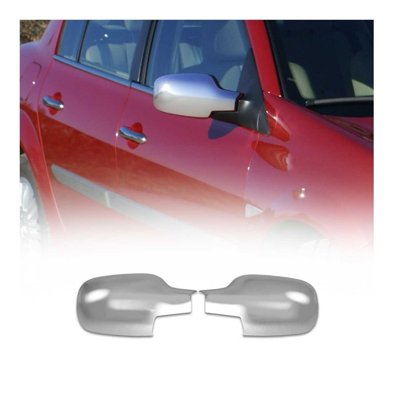 Coques de Rétroviseurs pour Renault Fluence II 2002-2008 Abs Chromé Satine 2x