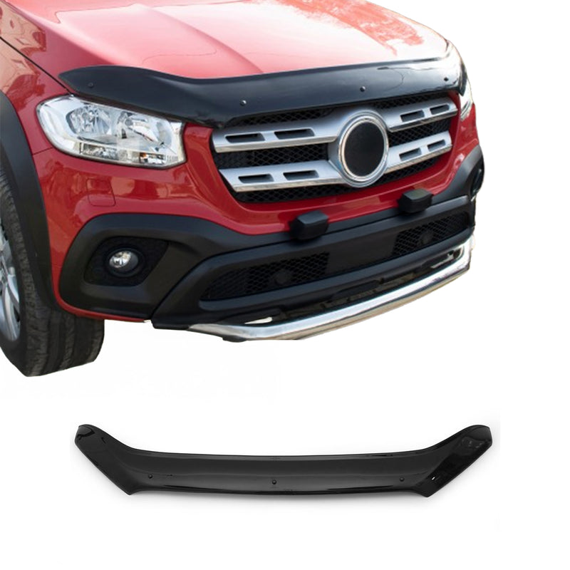 Deflecteurs d'air capot de voiture pour Mercedes X Classe 2017-20 Acrylique Noir