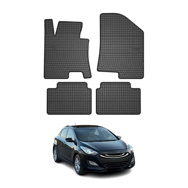 Tapis de Sol pour Hyundai i30 2011-2017 Caoutchouc Noir
