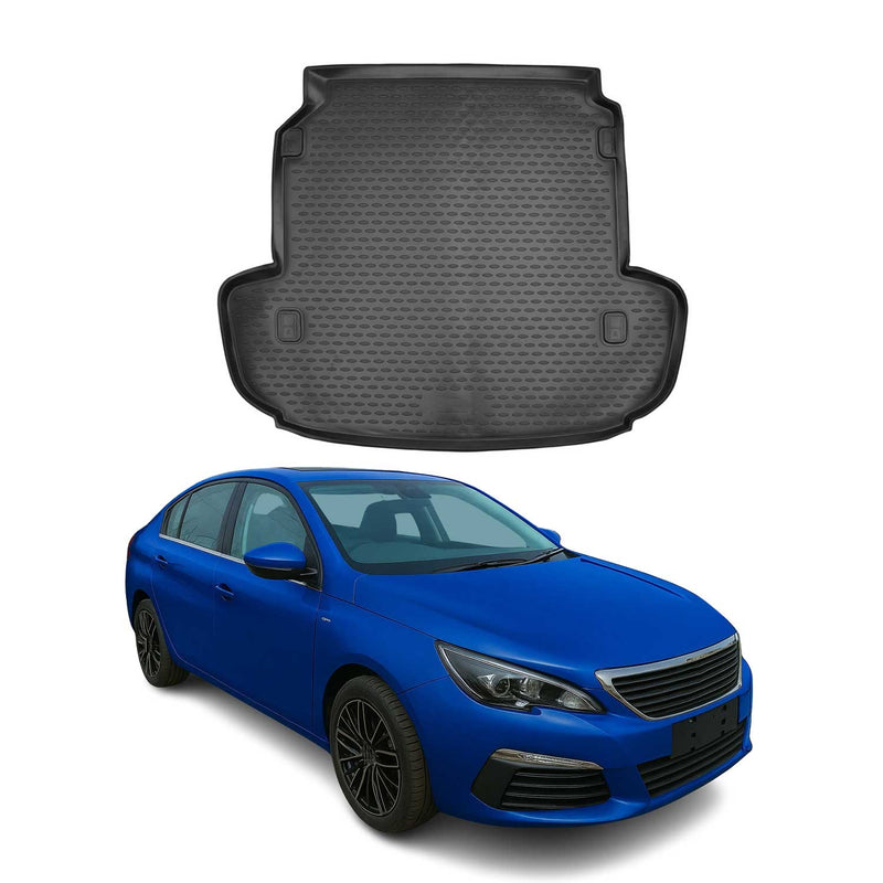 OMAC Tapis de coffre pour Peugeot 4008 2012-2021 caoutchouc TPE noir
