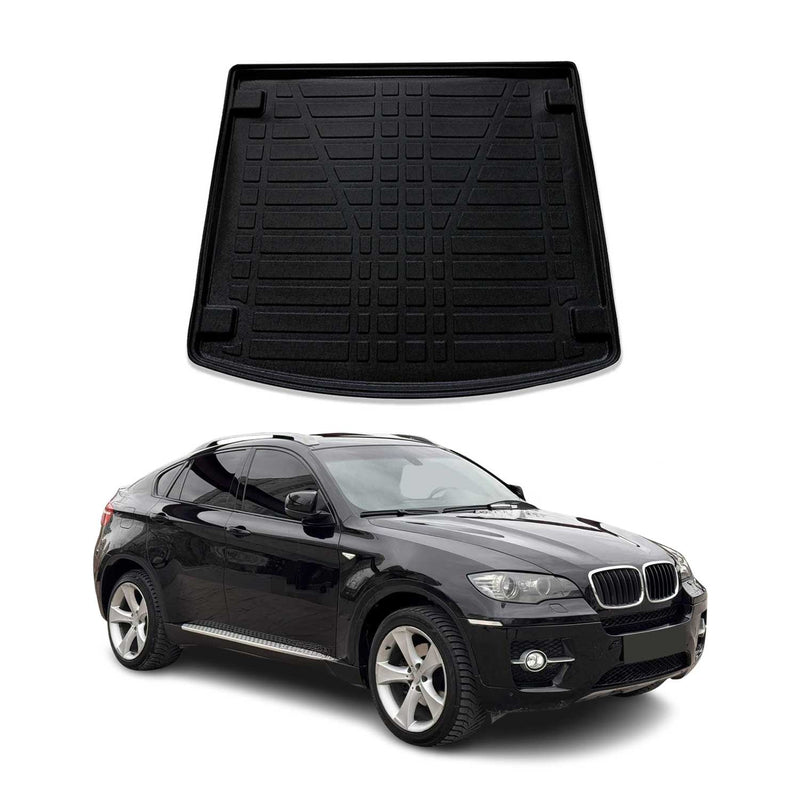 Tapis de coffre pour BMW X6 E71 X6 F16 2007-2019 caoutchouc TPE Noir