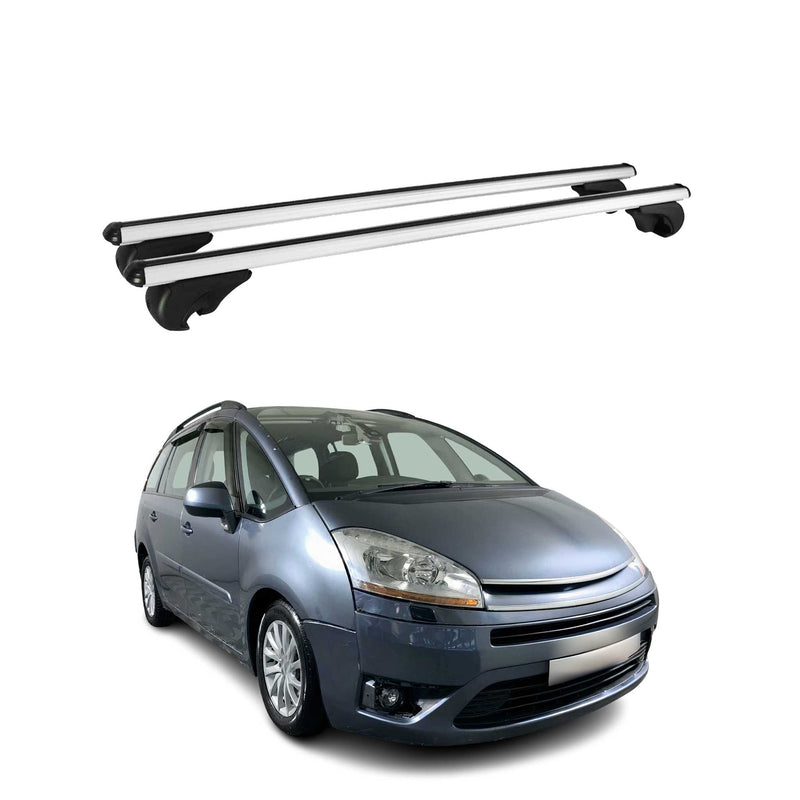 Barres de toit Transversales pour Citroen C4 Grand Picasso 2006-2013 Alu Argent
