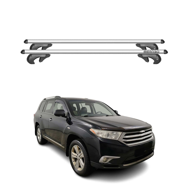 Barres de toit transversales pour Toyota Highlander XU40 2007-2014 90kg Alu