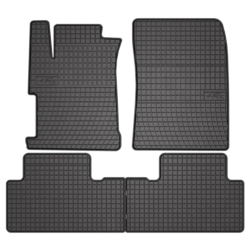 OMAC Tapis de Sol pour Honda Civic 2011-2016 Caoutchouc Noir