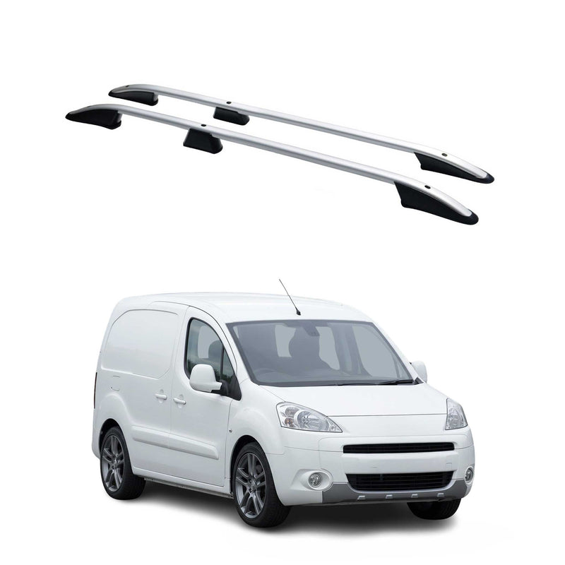 Barres de toit longitudinales pour Citroen Berlingo 2008-2018 L1 Alu Gris