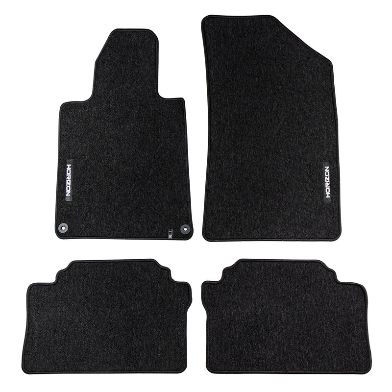 Tapis de Sol de Voiture pour Peugeot 508 I 2010-2018 Velours Imperméable 4Pcs