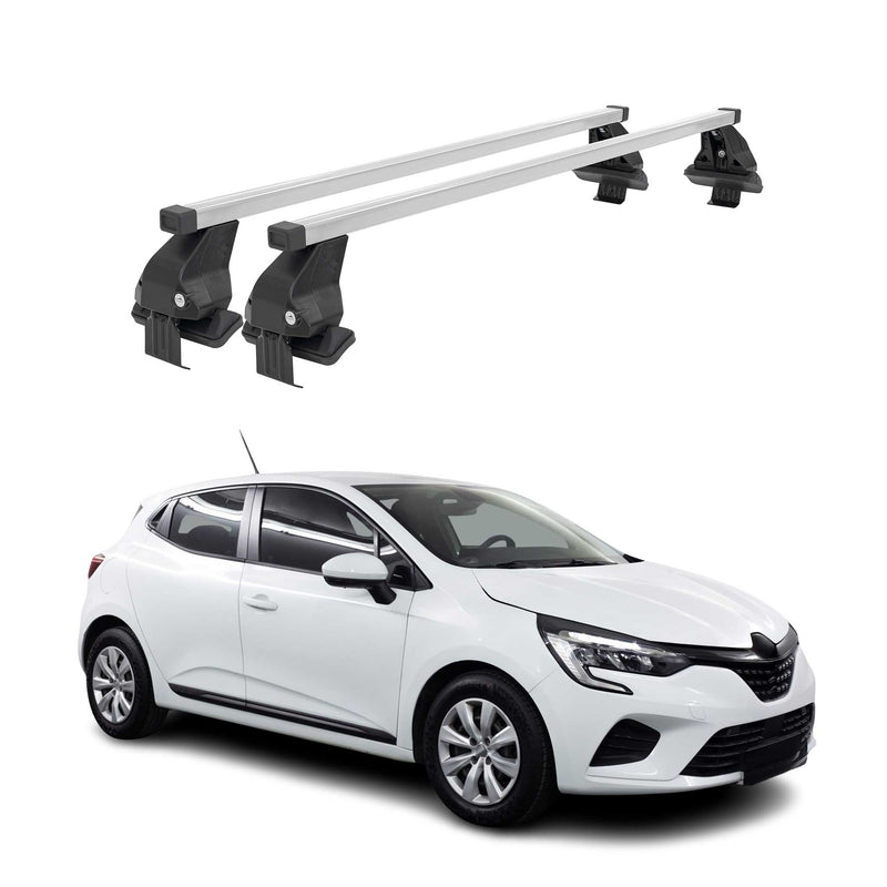 Barres de toit transversales pour Renault Clio V 2019-2025 Acier Gris