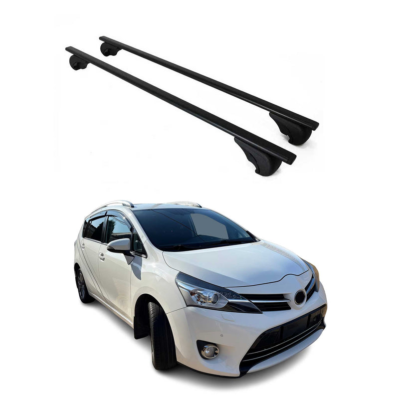 Barres de toit Transversales pour Toyota Verso 2009-2020 Fer Noir