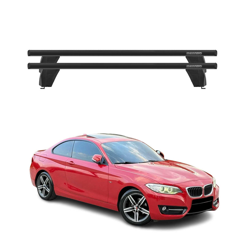 Menabo Barres de transversales pour BMW Série 2 F22 Coupé 2012-2021 Alu Noir 2x