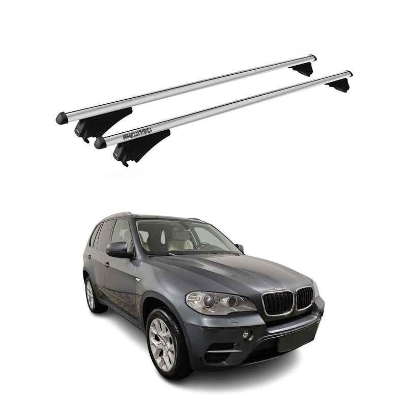 Tiger Barres de toit transversales pour BMW X5 E70 2010-2013 Gris