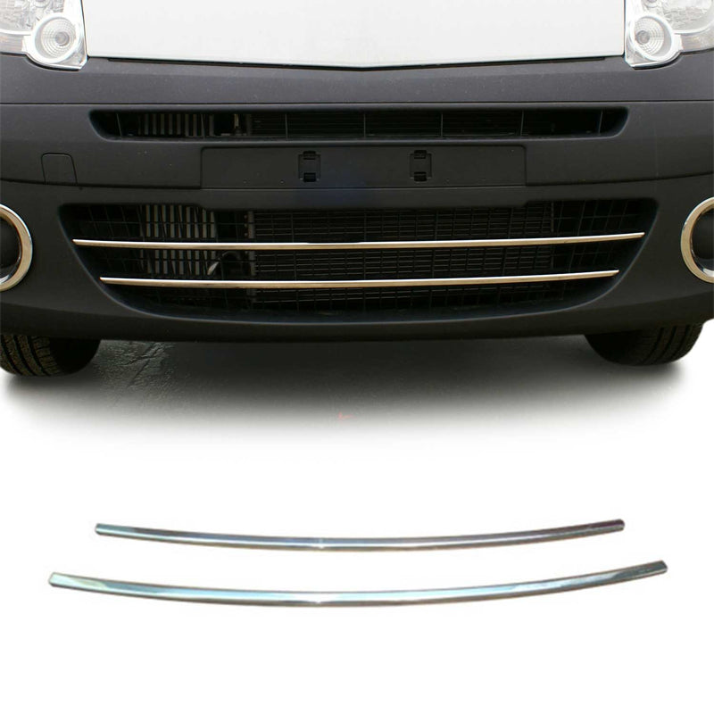 Moulure de Grille de Calandre pour Renault Kangoo 2008-2013 Chromé 2Pcs