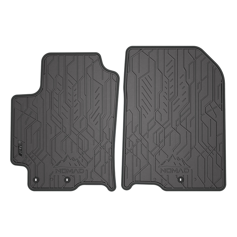 Tapis de Sol de Voiture pour Kia Stonic 2017-2025 Caoutchouc Noir-Gris 2Pcs