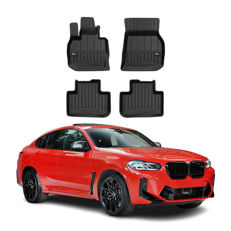Tapis de Sol pour BMW X4 G02 2018-2022 TPE Noir
