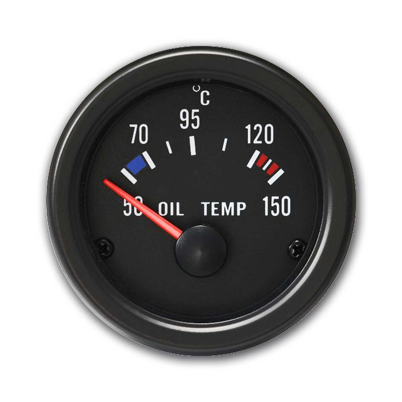Manomètre température d'huile Température pression huile (50~150°C) noir Ø52mm